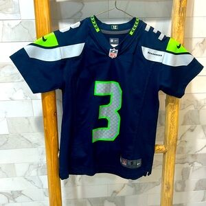 Boys size youth, small Russell, Wilson, NFL jersey